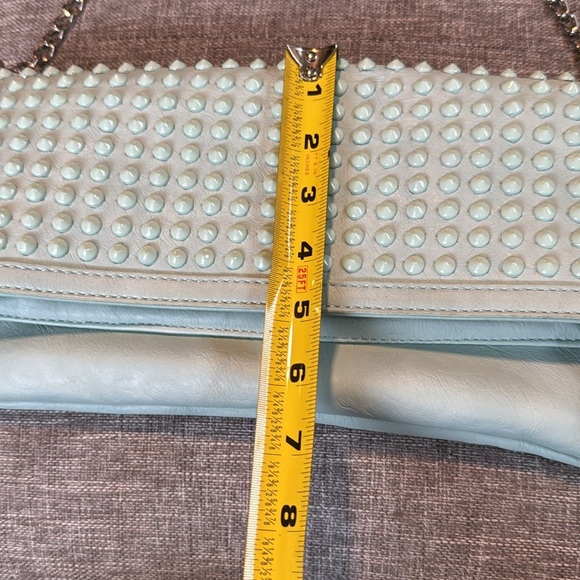 ALDO blue  Colored Studded Clutch / Crossbody Bag - Picture 9 of 11